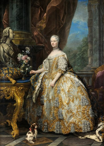Marie Leszczinska, Queen of France (1703-1768) by Carle van Loo